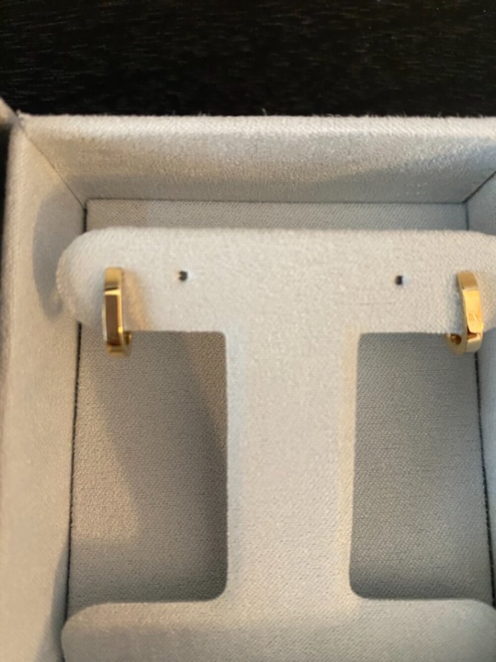 BabyGold Petite Paperclip Huggie Hoop Earrings